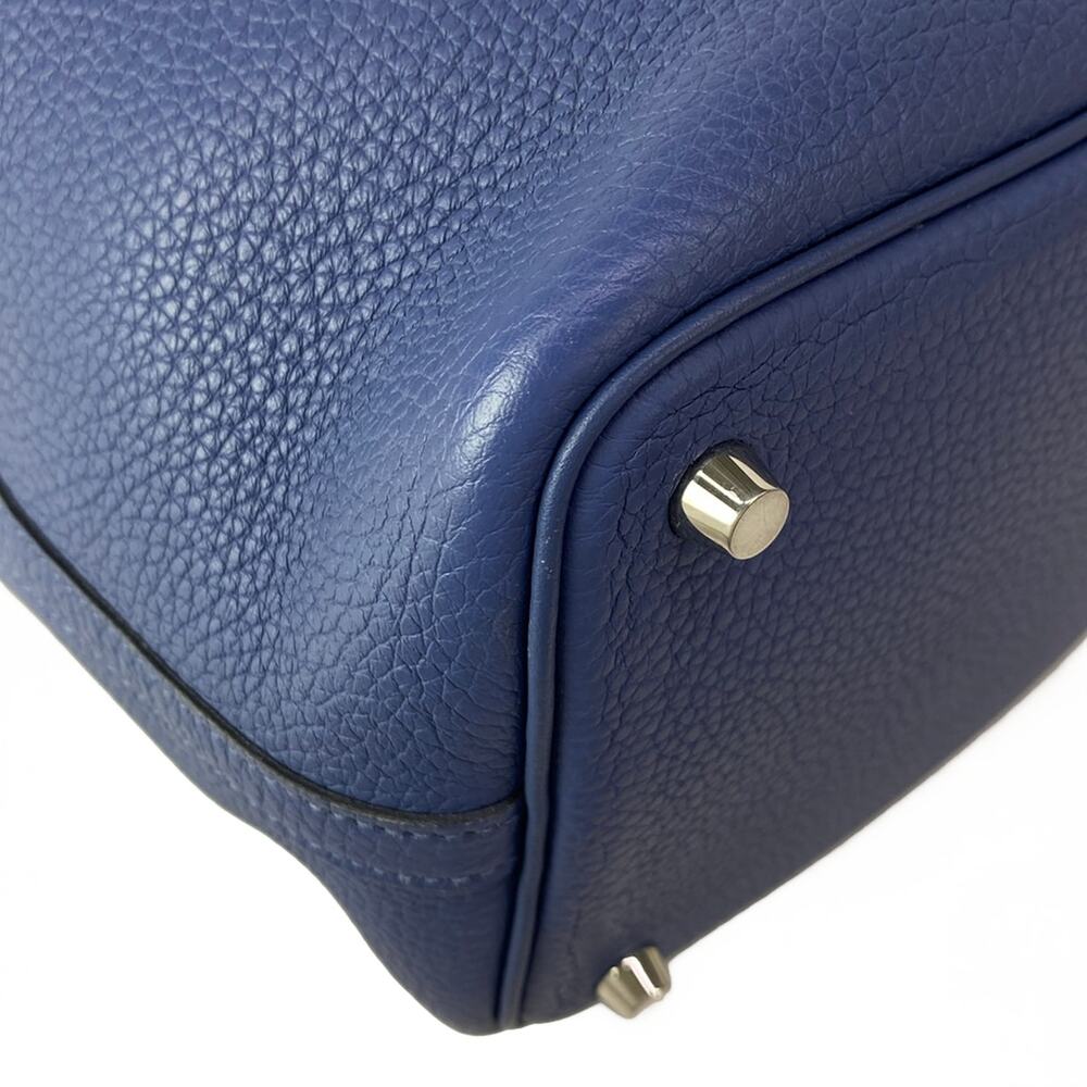 Hermès Picotin Lock Eclat PM/16 Handbag Blue Brighton Capucine - Picture 7 of 16